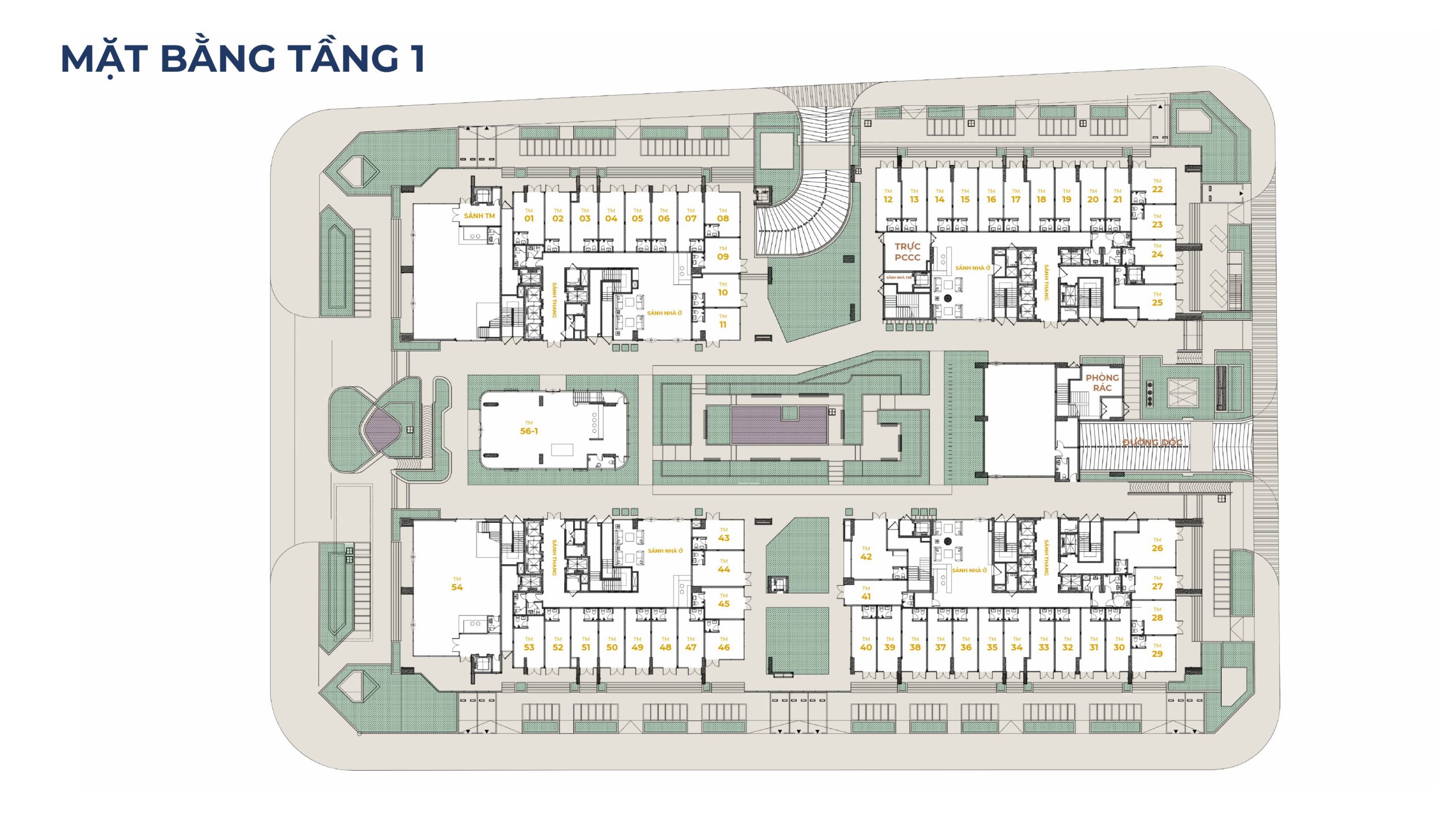 Mặt bằng tầng 1